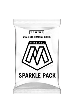 2024 Panini Mosaic White Sparkle Football (2) Pack Break - Random Team