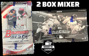 2024 Bowman's Best + Topps Black & White Baseball (2) Box Mixer - Random Team