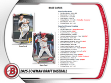 Load image into Gallery viewer, 2025 Bowman Draft Hobby + Delight Baseball (20) Box TRIPLE CASE Break - Pick Your Team