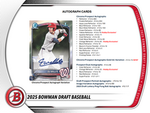 Load image into Gallery viewer, 2025 Bowman Draft Hobby Baseball (4) Box 1/2 Case Break #4 - Pick Your Team