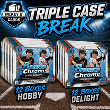 Load image into Gallery viewer, (BREAKS WEDNESDAY, 9/9) 2026 Bowman Chrome Baseball (24) Box TRIPLE CASE Break - Pick Your Team