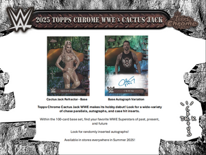 2025 Topps Chrome Cactus Jack WWE (3) Box Break #2 - Pick Your Wrestler + Random Serial Number