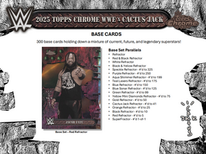 2025 Topps Chrome Cactus Jack WWE (3) Box Break #2 - Pick Your Wrestler + Random Serial Number