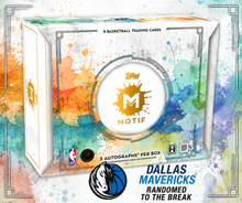 Load image into Gallery viewer, (BREAKS THURSDAY 8/20) 2025-26 Topps Motif Basketball (1) Box Break #1 - Pick Your Team (MAVERICKS RANDOMED TO THE BREAK!)