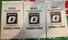 Load image into Gallery viewer, 2024-25 Panini Optic Sparkle Basketball (3) Pack Break - Random Team
