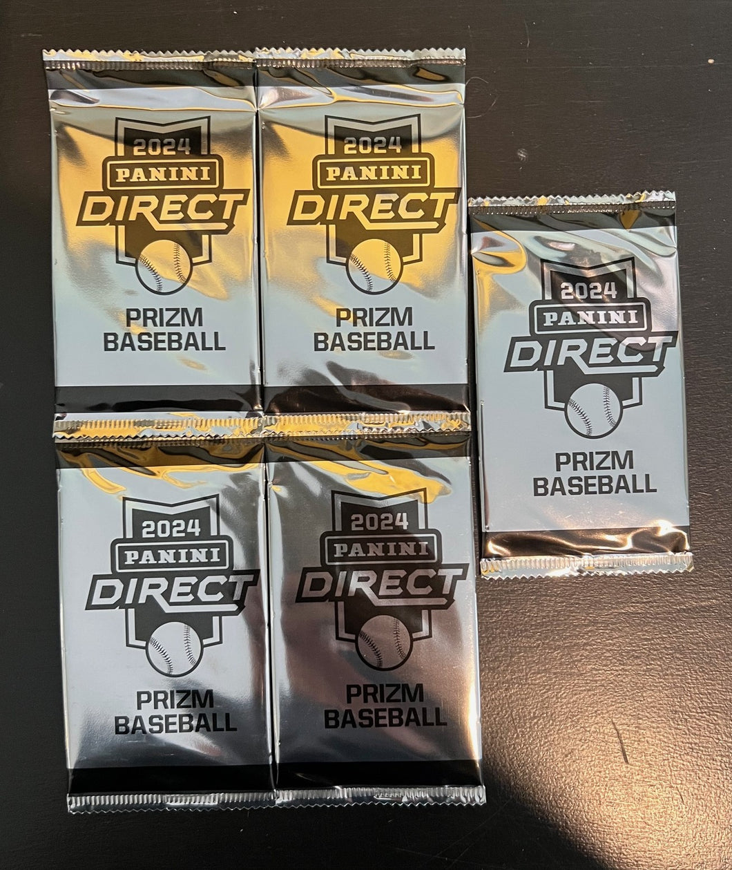 2024 Panini Prizm Baseball White Sparkle (5) Pack Break - Random Team