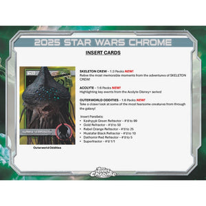 2025 Topps Star Wars Chrome Hobby (2) Box Break #4 (LAST BOXES MOJO!!) - Random Serial Number