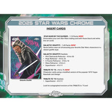 Load image into Gallery viewer, 2025 Topps Star Wars Chrome Hobby (2) Box Break #4 (LAST BOXES MOJO!!) - Random Serial Number