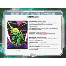 Load image into Gallery viewer, 2025 Topps Star Wars Chrome Hobby (2) Box Break #4 (LAST BOXES MOJO!!) - Random Serial Number