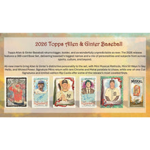 Load image into Gallery viewer, 2026 Topps Allen &amp; Ginter Baseball (12) Box Case Break - Pick Your Team