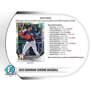2025 Bowman Chrome Hobby (6) Box 1/2 Case Break #5 - Pick Your Team