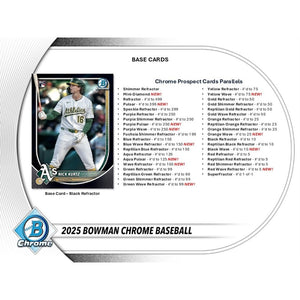 2025 Bowman Chrome Hobby (6) Box 1/2 Case Break #5 - Pick Your Team
