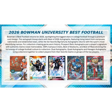 Load image into Gallery viewer, 2026 Bowman University Best Football (3) Box Break #2 - Pick Your School/Letter