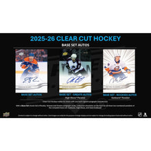 Load image into Gallery viewer, (BREAKS FRIDAY 8/28) 2025-26 Upper Deck Clear Cut Hockey (30) Box Master Case Break - Pick Your Team