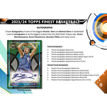 Load image into Gallery viewer, (BREAKS FRIDAY 1/17) 2023-24 Topps Finest DELIGHT Basketball (5) Box 1/2 Case Break #2 - Pick Your Team