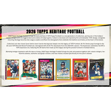 Load image into Gallery viewer, 2026 Topps Heritage Football (6) Box 1/2 Case Break #2 - Pick Your Team