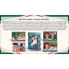 Load image into Gallery viewer, (BREAKS FRIDAY 6/5) 2025 Topps Chrome Platinum Baseball (3) Box Break - Random Team