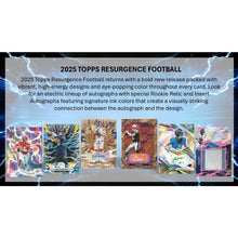 Load image into Gallery viewer, (BREAKS FRIDAY 7/31) 2025 Topps Resurgence Hobby Football (3) Box Break #1 - Pick Your Team