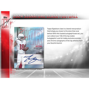 2024 Topps Signature Class Football (3) Box 1/2 Case Break #2 - Pick Your Team