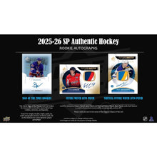 Load image into Gallery viewer, (BREAKS FRIDAY 6/26) 2025-26 Upper Deck SP Authentic Hockey (8) Box Case Break - Pick Your Team