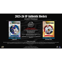 Load image into Gallery viewer, (BREAKS FRIDAY 6/26) 2025-26 Upper Deck SP Authentic Hockey (8) Box Case Break - Pick Your Team