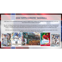 Load image into Gallery viewer, 2026 Topps Chrome Mega Box Baseball (10) Box 1/2 Case Break - Random Team