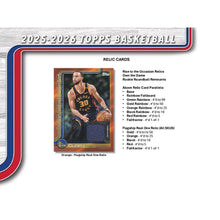 Load image into Gallery viewer, (BREAKS THURSDAY 10/23) 2025-26 Topps JUMBO Basketball (2) Box Break #4- Pick Your Team (DALLAS RANDOMED TO BREAK!)
