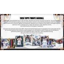 Load image into Gallery viewer, 2026 Topps Tribute Baseball (4) Box Case Break #2 - Pick Your Team